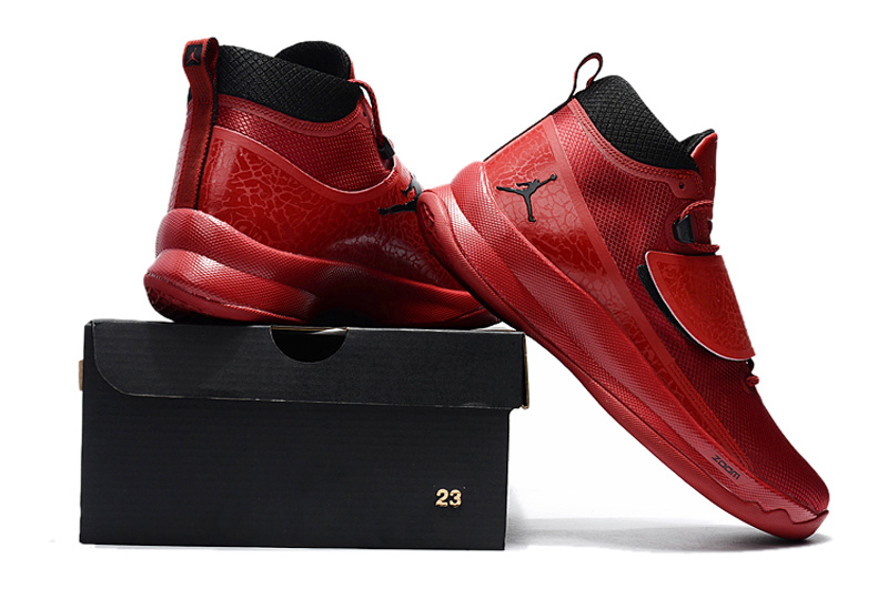 Jordan SuperFly V Red Black Shoes - Click Image to Close