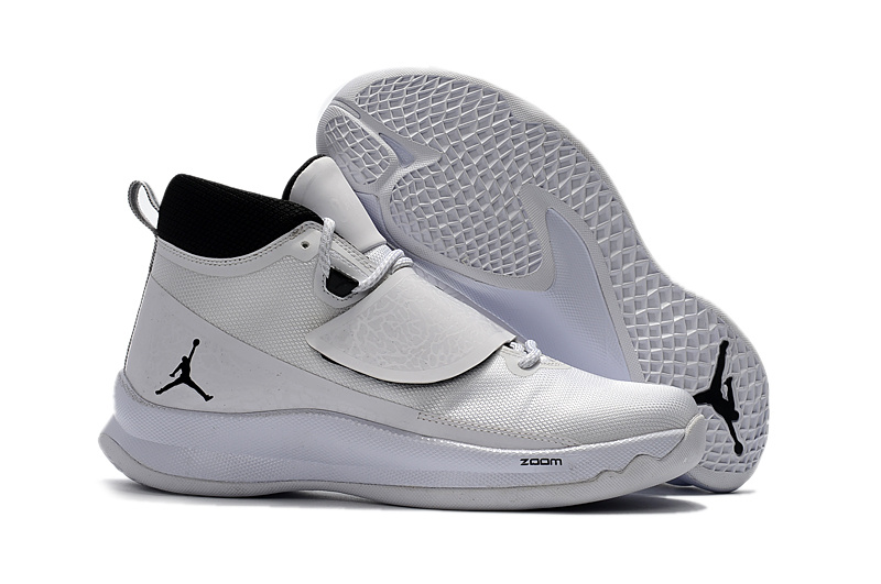 Jordan SuperFly V White Black Shoes