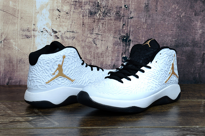 Jordan Ultra Fly White Black Gold Shoes