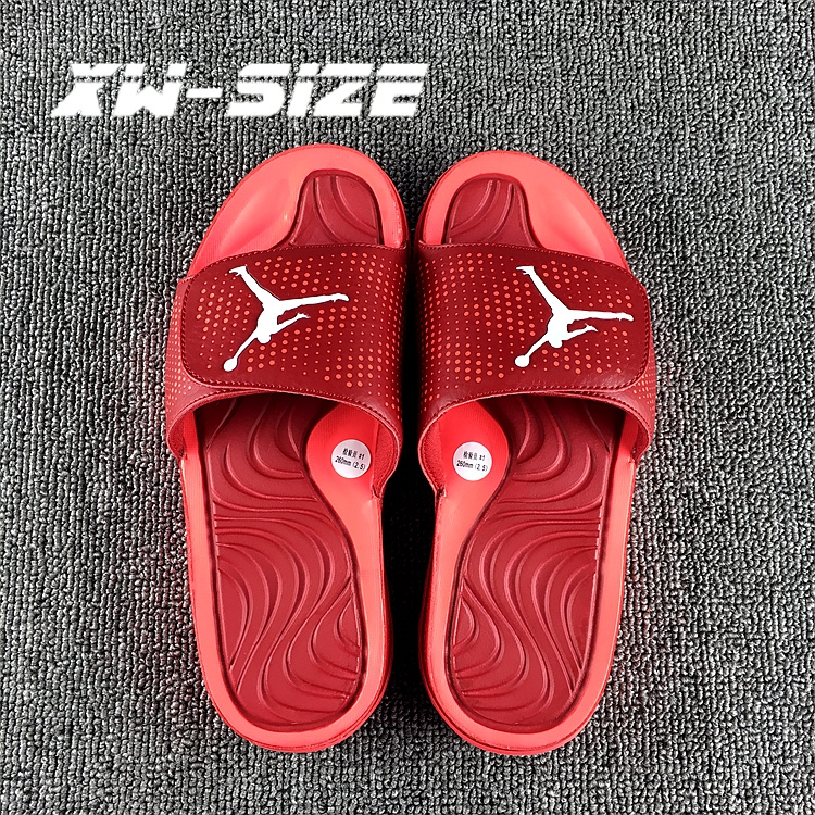Men Jordan Hydro 5 Slide Sandals All Red