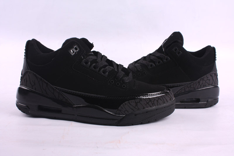 New 2015 Air Jordan 3 Retro All Black Shoes - Click Image to Close