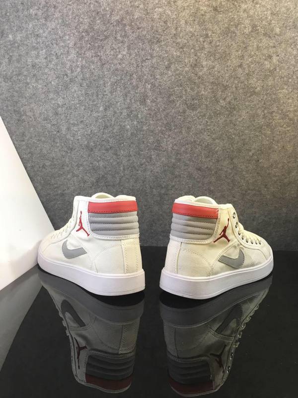 New 2016 Air Jordan 1 White Grey Red Shoes - Click Image to Close