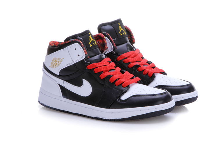 Air Jordan Retro 1 Black White Red