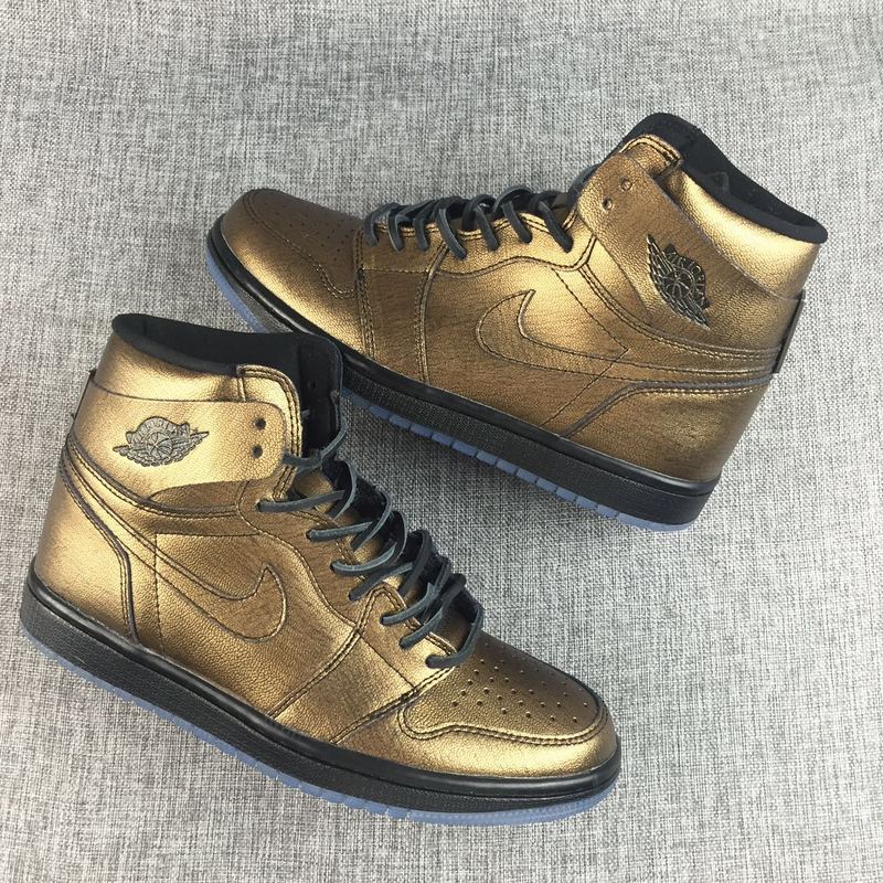 New Air Jordan 1 Bronze Black Shoes - Click Image to Close