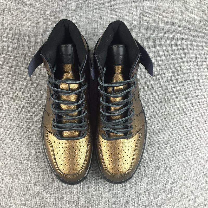 New Air Jordan 1 Bronze Black Shoes