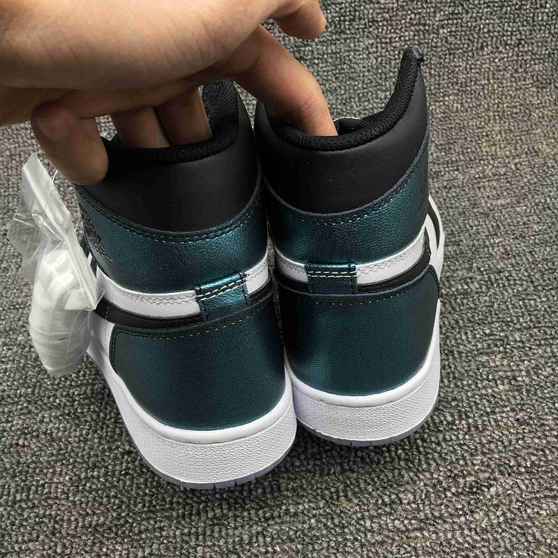 New Air Jordan 1 Chameleon Black Blue White Shoes
