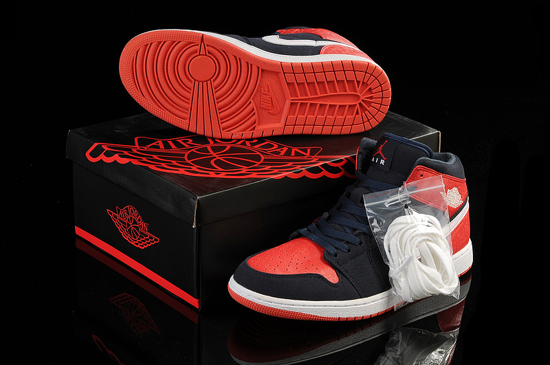 New Arrival Jordan 1 Dark Red White Shoes - Click Image to Close