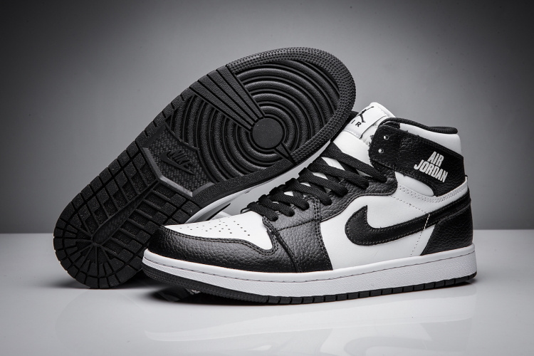 New Air Jordan 1 Disppearing Wing Black White Shoes - Click Image to Close