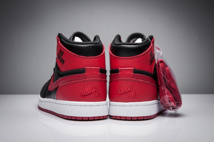 New Air Jordan 1 Disppearing Wing Red Black Shoes - Click Image to Close