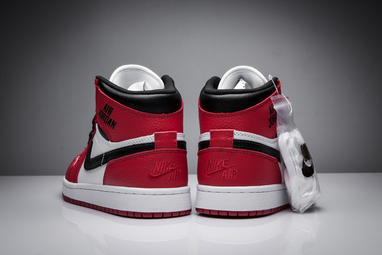 New Air Jordan 1 Disppearing Wing Red White Black Shoes - Click Image to Close