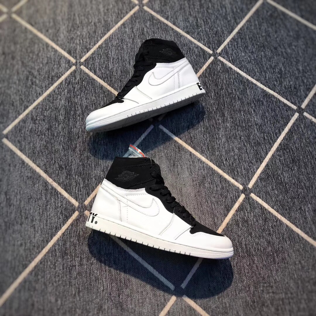 Air Jordan 1 Equality White Black Shoes - Click Image to Close