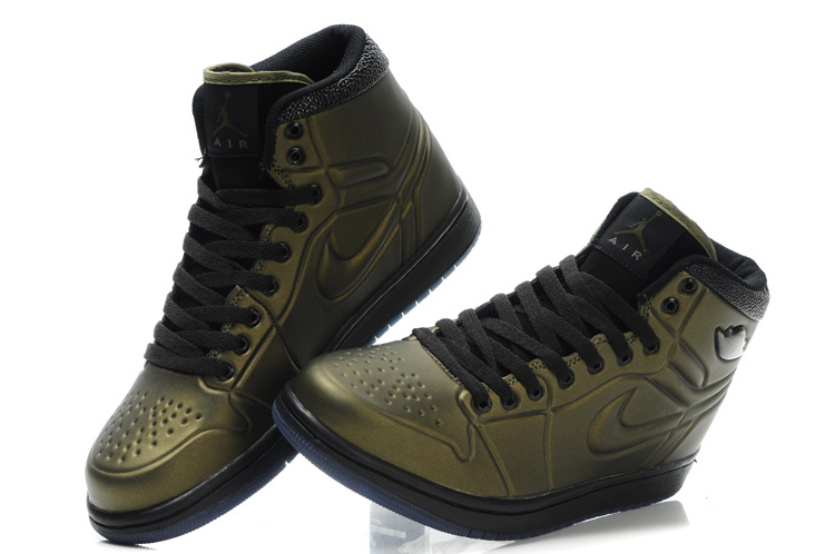 Air Jordan Retro 1 High Heel Brown Black - Click Image to Close