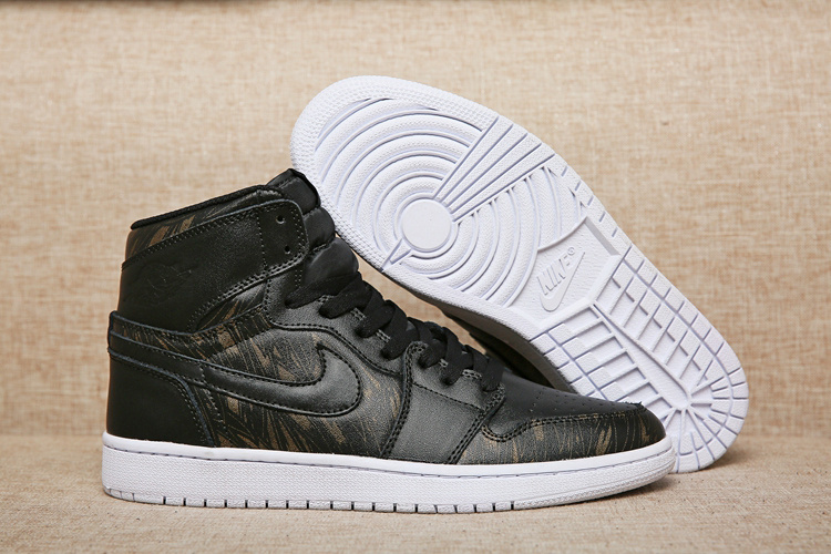 New Air Jordan 1 Medal Gold Black Shoes - Click Image to Close