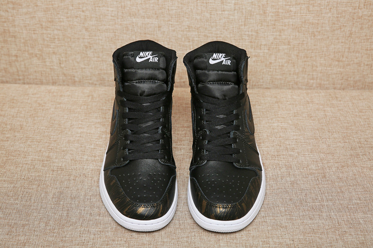 New Air Jordan 1 Medal Gold Black Shoes - Click Image to Close
