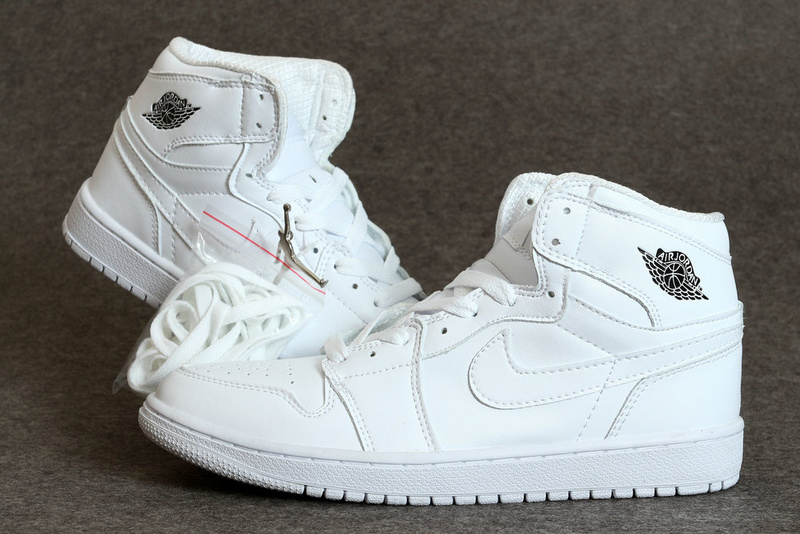 New Air Jordan 1 Retro All White Shoes - Click Image to Close