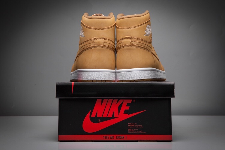 New Air Jordan 1 Wheat White Shoes - Click Image to Close