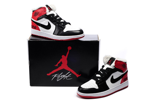 Air Jordan Retro 1 White Red Black