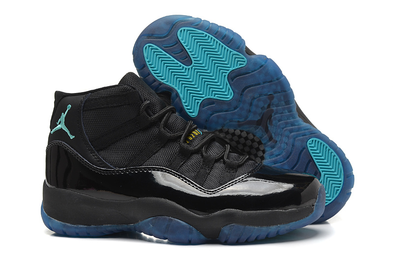New Air Jordan 11 Black Blue For Women