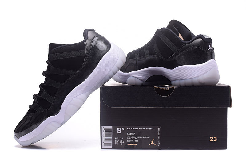 New Air Jordan 11 Low 72 10 Black White Shoes