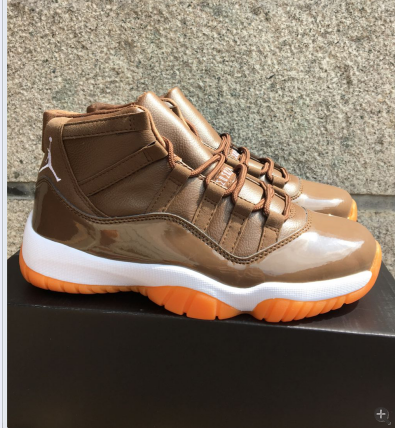 New Air Jordan 11 Retro Coffe Orange Shoes - Click Image to Close