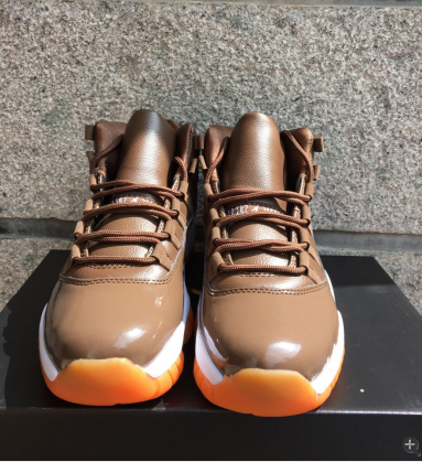 New Air Jordan 11 Retro Coffe Orange Shoes - Click Image to Close