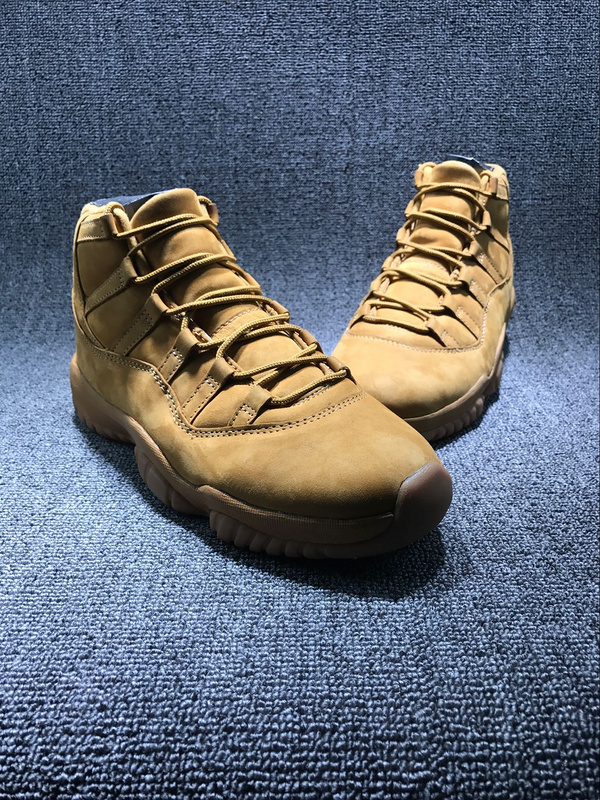 New Air Jordan 11 Wheat Yellow Shoes