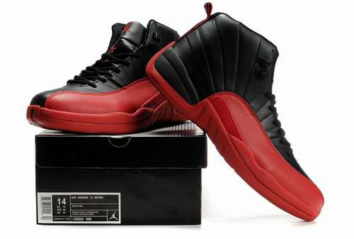 Latest Air Jordan 12 Black Red