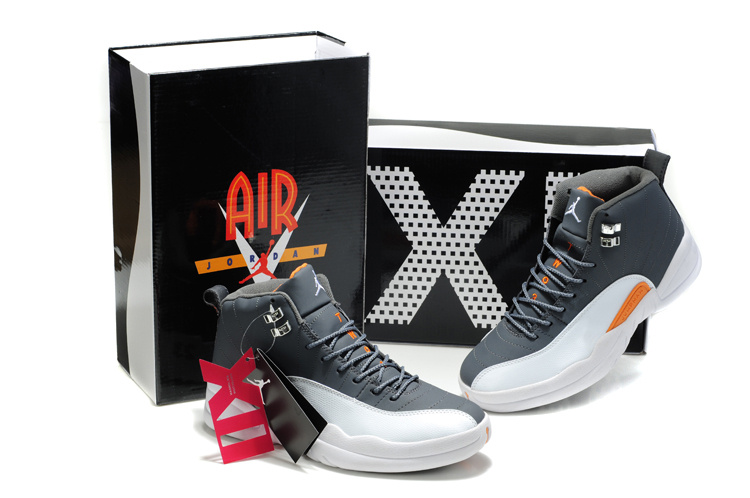 Latest Air Jordan 12 Black White Orange