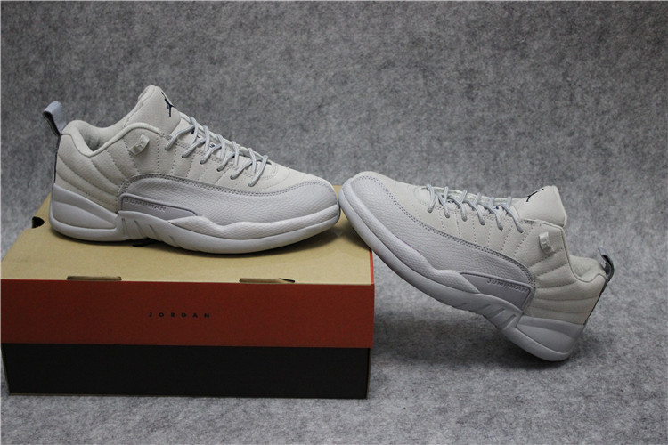 New Air Jordan 12 Low Grey Shoes - Click Image to Close