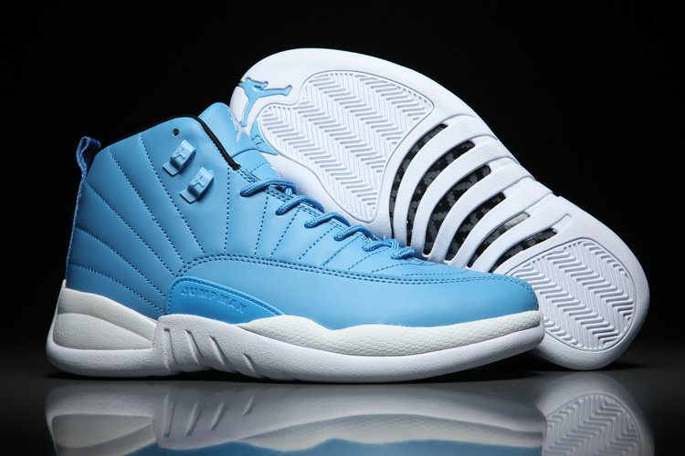 New Air Jordan 12 North Carolina Blue White Shoes