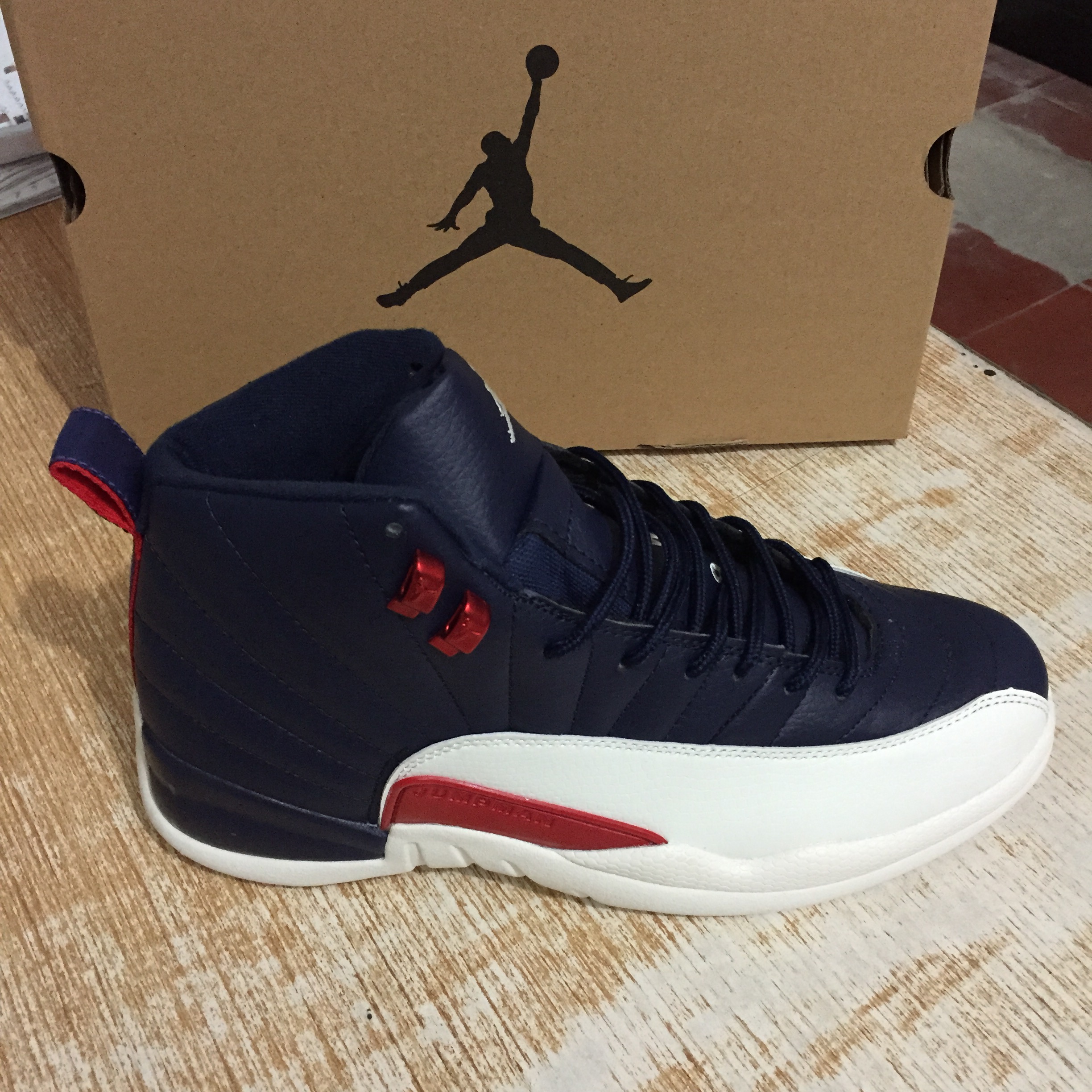 jordan 12 blue and red