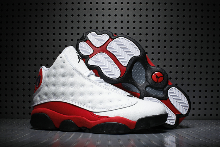 New Air Jordan 13 Chicago 3M White Red Black Shoes