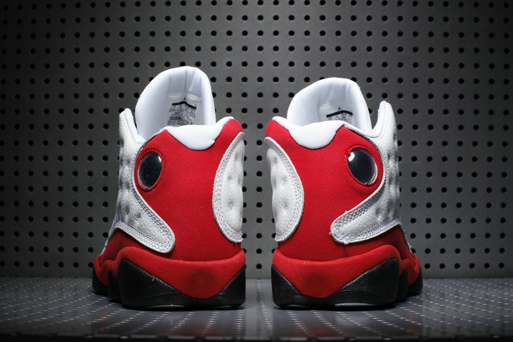 New Air Jordan 13 Chicago 3M White Red Black Shoes - Click Image to Close