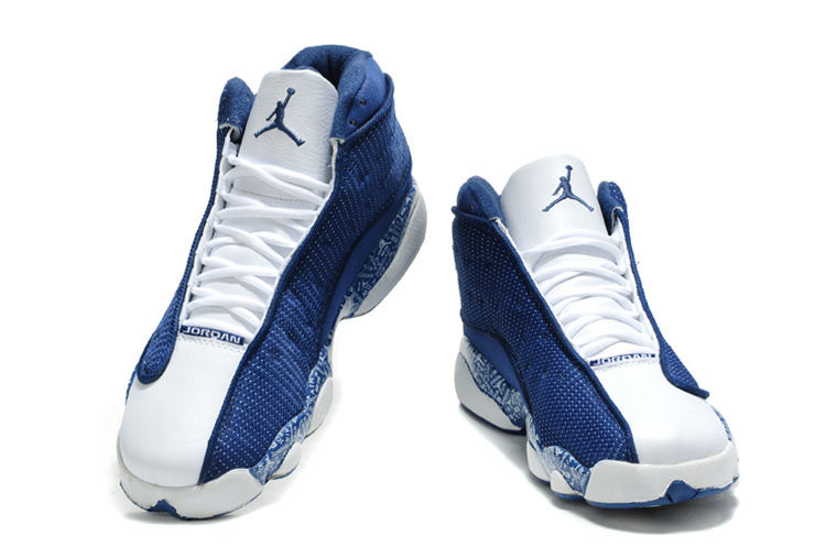 Latest Air Jordan 13 Dark Blue White