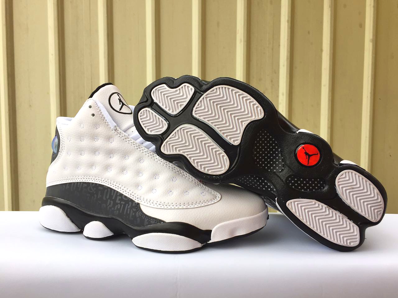 New Air Jordan 13 Love White Black Shoes - Click Image to Close