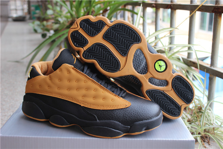 black and tan jordan 13