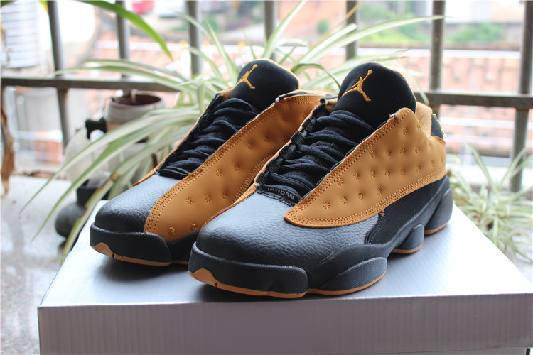 New Air Jordan 13 Low Chutney Yellow Black Shoes - Click Image to Close