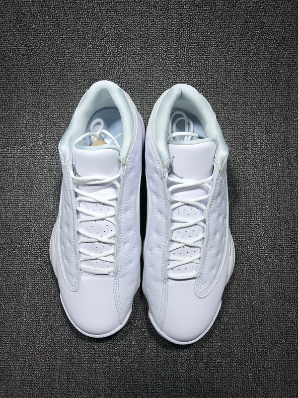 New Air Jordan 13 Low White Cat Shoes - Click Image to Close