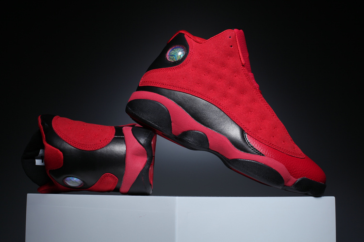 black and red jordans for men