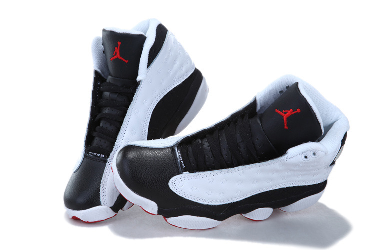 2013 Air Jordan 13 White Black For Women