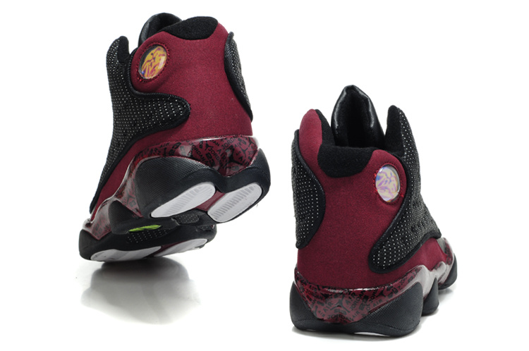 Latest Air Jordan 13 White Wine Red Shoes - Click Image to Close