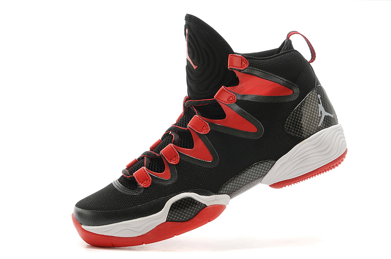 New Air Jordan 28 Black Red White Shoes
