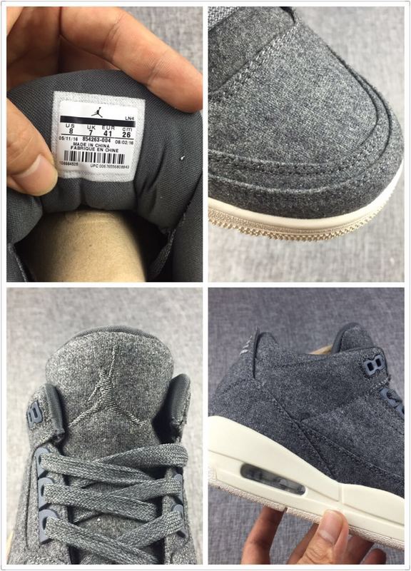 New Air Jordan 3 Wool Black Shoes