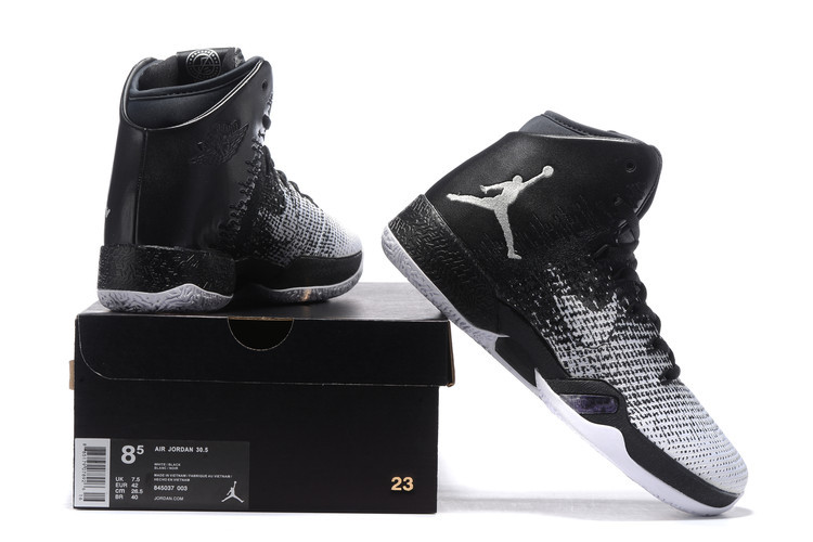 New Air Jordan 30.5 Oreo Grey Black Shoes - Click Image to Close