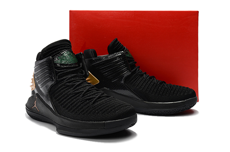 New Air Jordan 32 Black Gold Shoes