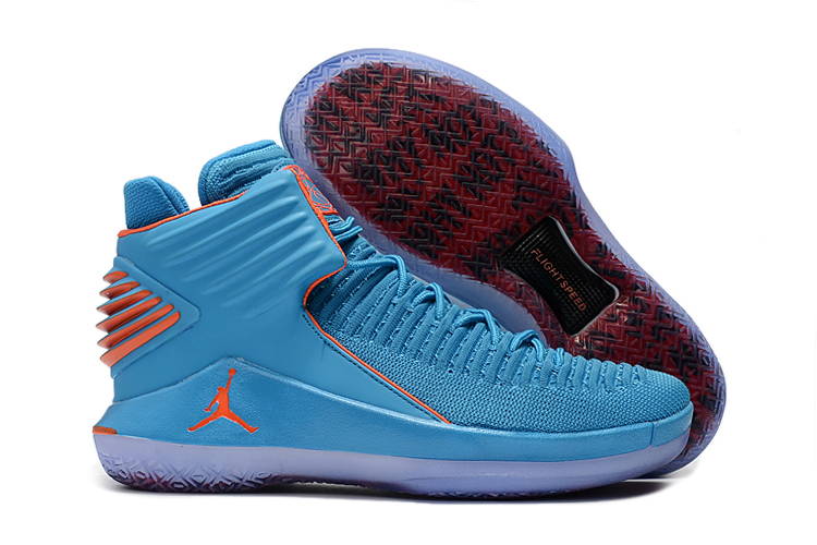 New Air Jordan 32 High Jade Orange Shoes - Click Image to Close