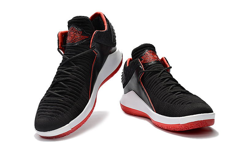 New Air Jordan 32 Low Black White Red Shoes - Click Image to Close