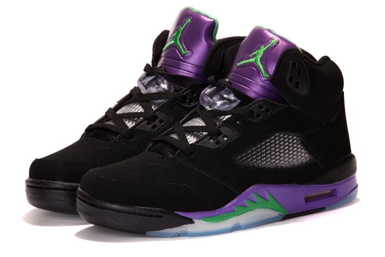 jordan retro 5 black and green