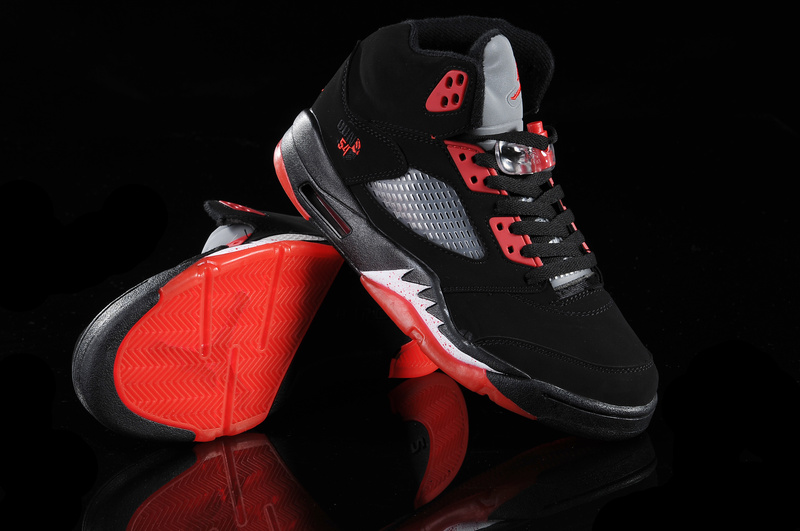 Jordan 5 Retro Black Red White