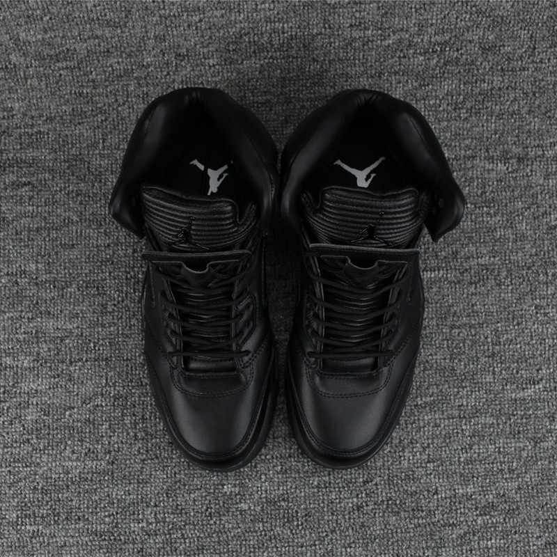 New Air Jordan 5 Peak All Black Shoes - Click Image to Close